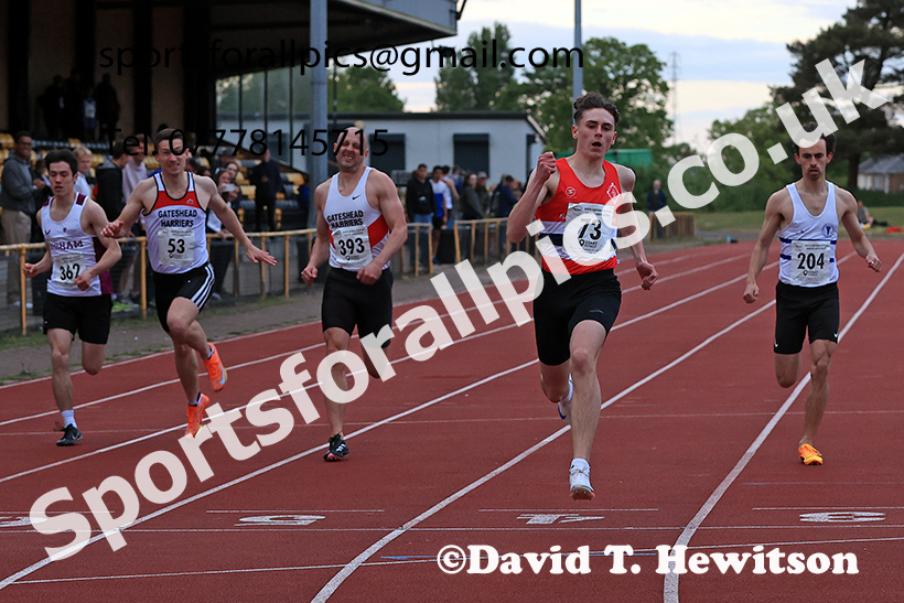 The 200 metres, 2025 NEGP No 2, Monkton Stadium, Wednesday, May 28th. Photo: David T. Hewitson/Sports for All Pics